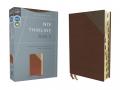 Niv, Thinline Bible, Leathersoft, Brown, Red Letter, Thumb Indexed, Comfort Print 