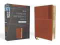  Niv, Thinline Reference Bible (Deep Study at a Portable Size), Large Print, Leathersoft, Brown, Red Letter, Comfort Print 