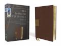  Niv, Thinline Reference Bible (Deep Study at a Portable Size), Leathersoft, Brown, Red Letter, Comfort Print 