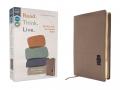  Niv, Read. Think. Live., Leathersoft, Brown, Comfort Print: 365-Day NIV Devotional Bible - Discover Your Part in God's Plan 