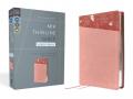  Niv, Thinline Bible, Large Print, Leathersoft, Pink, Red Letter, Comfort Print 