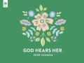  God Hears Her 2028 Inspirational Wall Calendar 