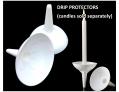 Votive / Vigil Processional Candle DRIP PROTECTORS, Handle/Holder White 