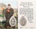  PRAYER CARD ST. CHARBEL WITH MEDAL 