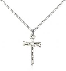  CROSS Pendant NAIL Sterling 3/4 inch 