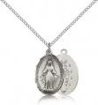 Mary Miraculous Pendant Sterling 3/4 inch 