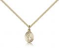  Mary Miraculous Pendant 14K Gold Filled 3/8 inch 