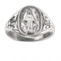  Mary Miraculous Medal Ring Sterling Silver 