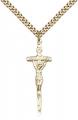  CRUCIFIX Pendant PAPAL CROSS 14K Gold Filled 1-3/8 inch 
