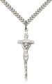  CRUCIFIX Pendant PAPAL CROSS Sterling Silver 1-3/8 inch 