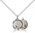  Mary Our Lady of LA SALETTE Pendant Sterling Silver 