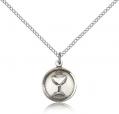  Pendant First Communion Sterling Silver 5/8 inch 