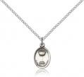  Pendant First Communion Sterling Silver 5/8 inch 