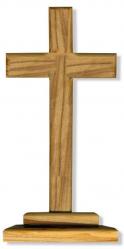  Cross Standing Olivewood 12 inches 