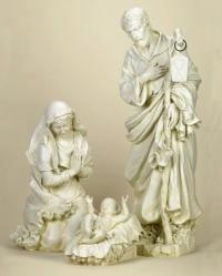 Holy Family Nativity 27 inch OUTDOOR or Indoor Ivory 3 Pieces (27\" Scale) 