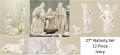  Nativity Set 27 inch OUTDOOR or Indoor Ivory 12 Pieces (27" Scale) 