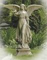  Angel On Pedestal 46.5 inch Outdoor Garden Statue 
