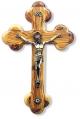  CRUCIFIX OLIVE WOOD WITH RELIC 9.5 inch 