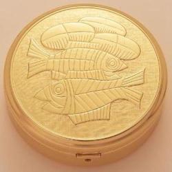  Pyx, Large, Loaves and Fishes, Gold 