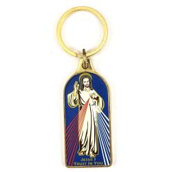  Key Chain Divine Mercy Enamelled 