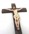  Crucifix 8 inch Resin Wood-Look 