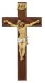  Crucifix Walnut 12 inch 