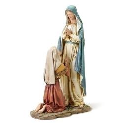  Mary Our Lady of Lourdes / St. Bernadette Statue 10.5 inch 