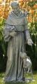  St. Francis with Deer 36.5 inch Outdoor Garden Statue 