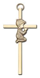  Children\'s Cross Praying Boy 4 inch 