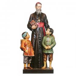  St. Luigi Versiglia With Children Statue  52\" 