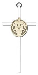  Children\'s Cross First Communion 6 inch Gold & Silver 
