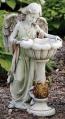  Bird Bath, Angel Solar Garden Statue 23 inch 