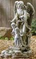  Guardian Angel with Children Solar Garden Statue 20.5 inch (AVAILABLE JAN 2022) 