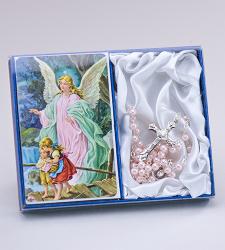  Rosary Pink Guardian Angel 