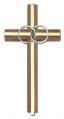  Cross for Marriage Walnut with Gold Inlay 6 inch 