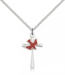  Confirmation Pendant Holy Spirit Sterling Silver 7/8 inch 