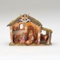  Nativity Set with Lighted Stable 5 inch Fontanini 6 Pieces 