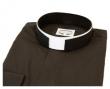  Shirt Long Sleeve Black Roman Collar ~ ROMANO ~ 