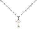  Pendant First Communion Sterling Silver 3/8 inch 