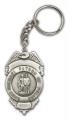  Key Chain St. Michael the Archangel Police Badge 
