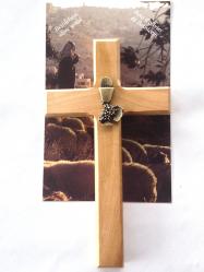  Cross First Communion Olive Wood 6 inch 