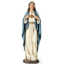  Mary Immaculate Heart of Mary Statue 10 inch 