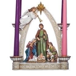 Advent Wreath Tabletop, Nativity Scene 
