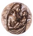  Medallion Statue  Blessed Virgin With Child Statue  29" 