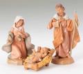  Holy Family Nativity 5 inches Fontanini 3 Pieces 