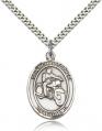  Sport Medal St. Christopher Motorcycle Sterling Silver 