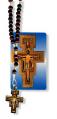  Rosary Wood San Damiano with Holy Card 