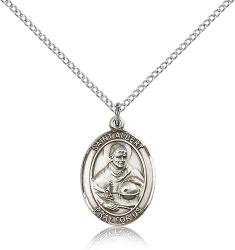  St. Albert the Great Medal - Sterling Silver - 3 Sizes 