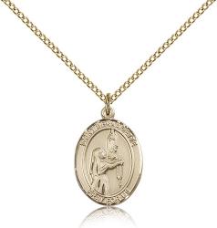  St. Bernadette Medal - 14K Gold Filled - 3 Sizes 
