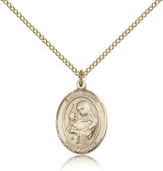  St. Clare of Assisi Medal - 14K Gold Filled - 3 Sizes 